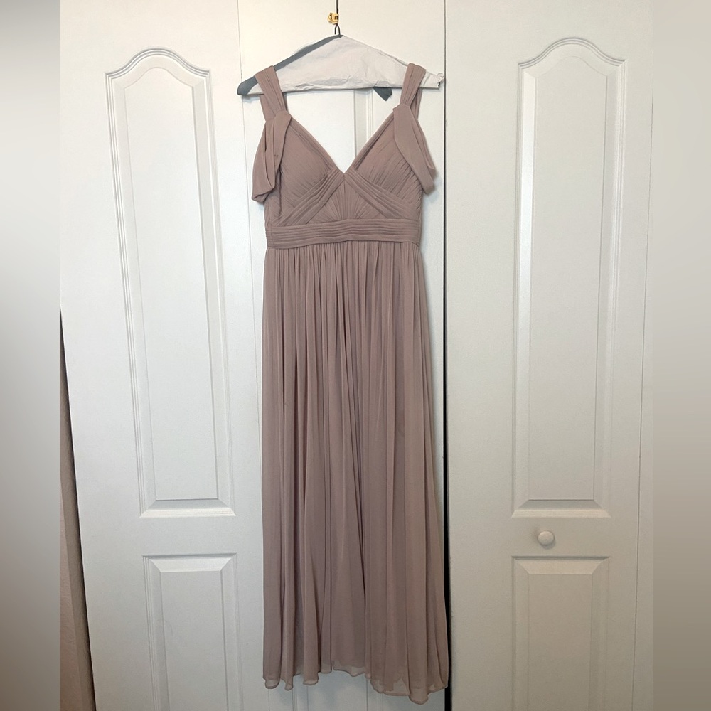 Mauve Chiffon Dress (Brand - Azazie)